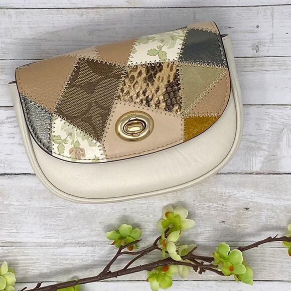 Coach Mini Belt Bag With Patchwork Leather Convertible Crossbody 89962 - Picture 2 of 5